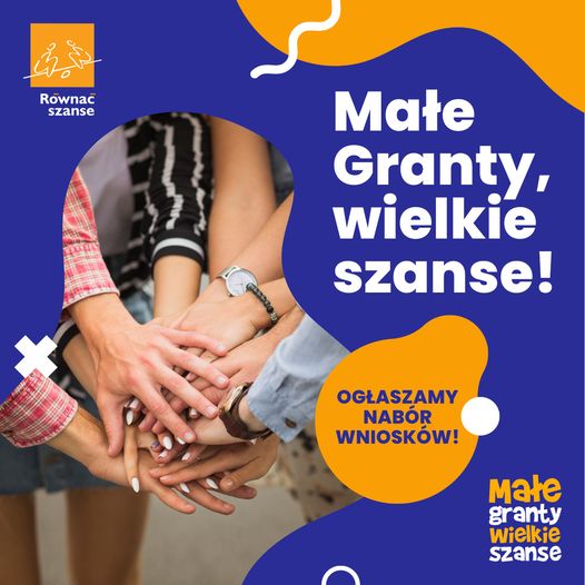 Rusza nabór wniosków w Równać Szanse – Małe Granty