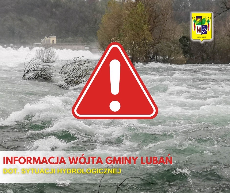 INFORMACJA WÓJTA GMINY LUBAŃ DOT. SYTUACJI HYDROLOGICZNEJ